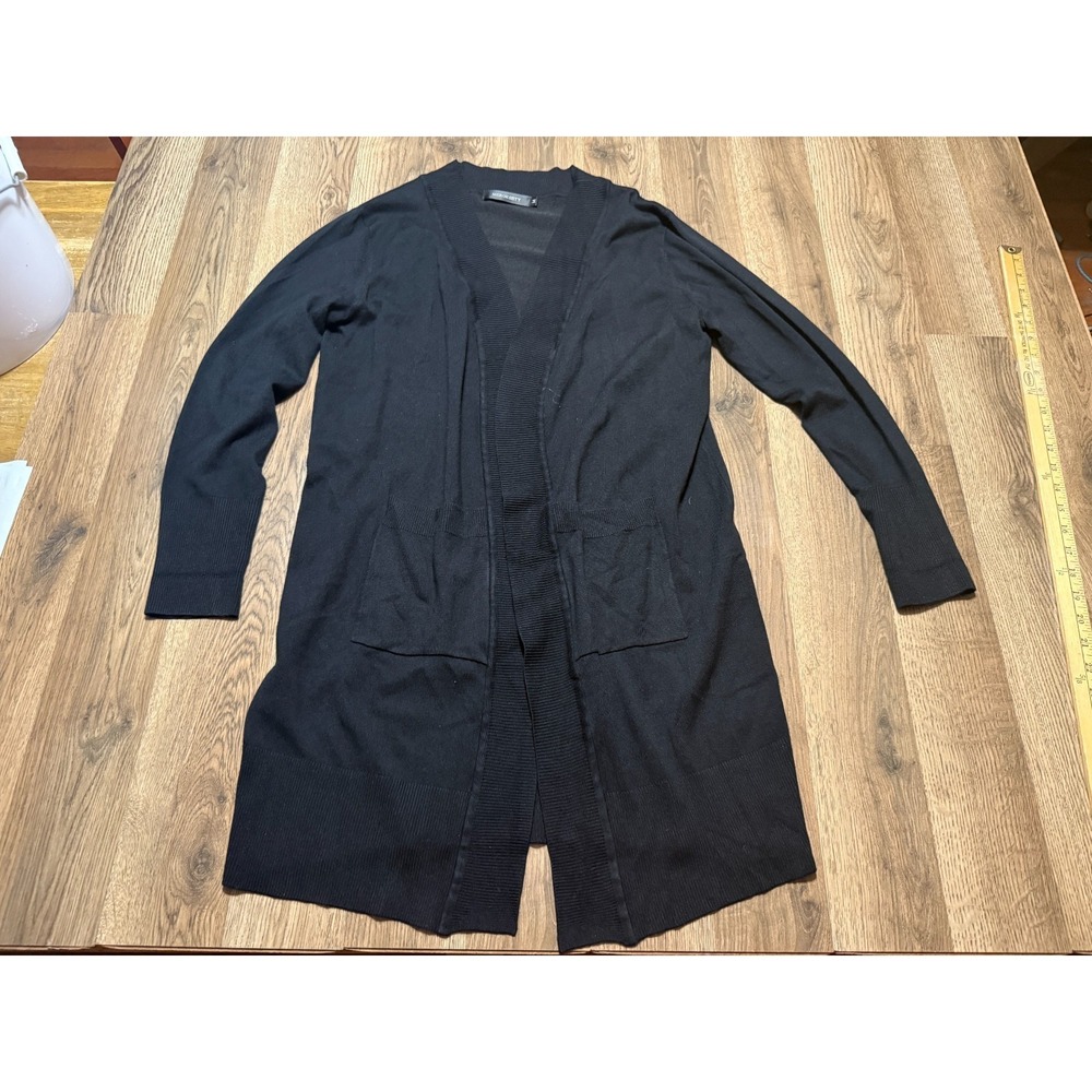 Merokeety Sweater, Women's Size Medium, Black, Long Sleeve, Open Cardigan